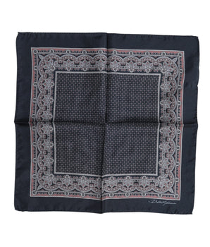 Pañuelo cuadrado de seda fantasía multicolor de Dolce &amp; Gabbana