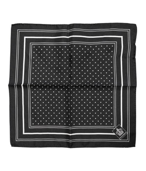 Bufanda tipo fular Dolce &amp; Gabbana con lunares blancos y negros para hombre