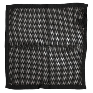 Dolce & Gabbana Black Patterned Cotton Square Foulard Scarf