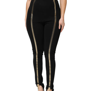 Dolce & Gabbana Black High Waist Skinny Pants