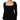 Dolce & Gabbana Black Square Neck Long Sleeves Pullover Top