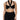 Dolce & Gabbana Black Cropped Viscose Halter Bustier Top