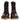 Dolce & Gabbana Brown Black Leather Boots Zipper Lace Up Shoes