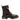 Dolce & Gabbana Brown Black Leather Boots Zipper Lace Up Shoes