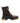 Dolce & Gabbana Brown Black Leather Boots Zipper Lace Up Shoes