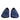 Mocasines de terciopelo azul con el logotipo de DG de Dolce &amp; Gabbana
