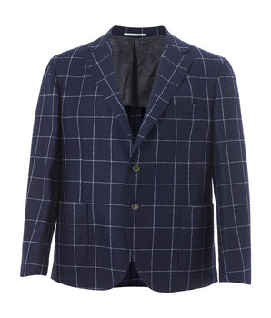 Malo Blue Wool Blazer