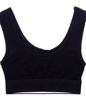 Comme Des Fuckdown Black Cotton Women Top