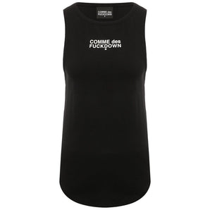 Comme Des Fuckdown Black Cotton Tops & T-Shirt