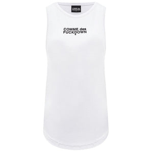 Comme Des Fuckdown White Cotton Tops & T-Shirt