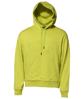 Sudadera con capucha y logotipo de algodón verde de Dolce &amp; Gabbana