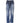 Dsquared² Blue Washed Cotton Mid Waist Straight Jeans