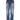 Dsquared² Blue Washed Cotton Mid Waist Straight Jeans