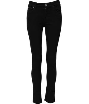 Dolce & Gabbana Black Skinny Cotton Mid Waisted Denim Jeans