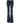 John Galliano Blue Cotton Mid Waist Wide Leg Denim Jeans