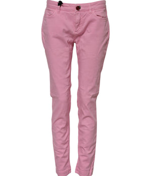 Dolce & Gabbana Pink Cotton PRETTY Skinny Denim Jeans