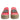 Twinset Pink Canvas Crystal Embellished Slip On Shoes
