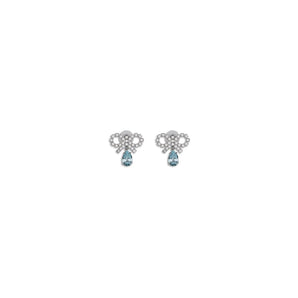 Self-Portrait Dangling Earrings with bows
