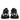 Dolce & Gabbana Black Logo Lace Up Low Top NS1 Sneakers Shoes