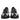 Dolce & Gabbana Black Logo Lace Up Low Top NS1 Sneakers Shoes