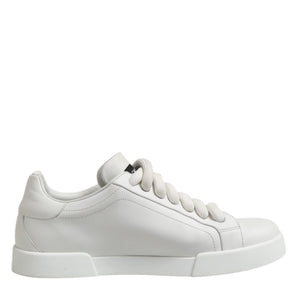 Dolce & Gabbana White Logo Lace Up Low Top Men Sneakers Shoes