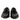 Dolce & Gabbana Black Leather Studded Derby Men Dress Shoes