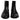 Dolce & Gabbana Black Leather Logo Ankle Boots Studded Shoes