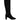 Dolce & Gabbana Black Suede Leather Knee High Boots Shoes