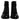 Dolce & Gabbana Black Leather Mid Calf Boots Lace Up Shoes
