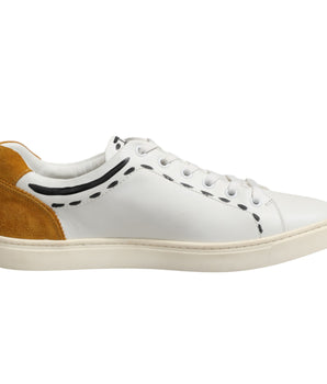 Dolce &amp; Gabbana White Leather MILANO Low Top Sneakers
