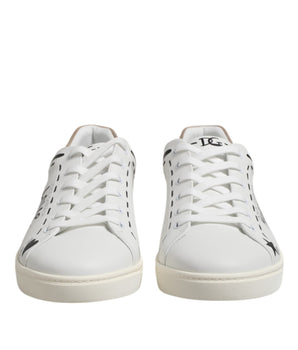 Dolce &amp; Gabbana White Leather MILANO Low Top Sneakers