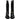 Dolce & Gabbana Black Leather High Boots Flats Shoes