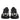 Dolce & Gabbana Black Logo Lace Up Low Top NS1 Sneakers Shoes