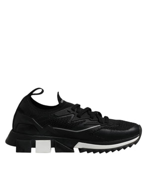 Dolce & Gabbana Black SORRENTO Sport Stretch Sneakers Shoes