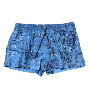 Dolce & Gabbana Blue Logo Drawstring Beachwear Shorts Swimwear