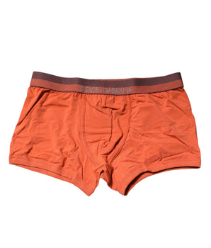 Dolce & Gabbana Orange Cotton Regular Boxer Brief Underwear