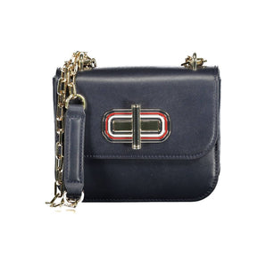 Tommy Hilfiger Blue Leather Handbag