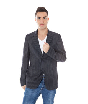 Calvin Klein Gray Wool Men Jacket