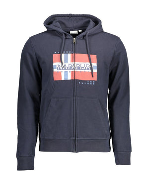 Napapijri Blue Cotton Men Sweater