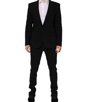 Dolce & Gabbana Black MARTINI Single Breasted 2 Piece Suit