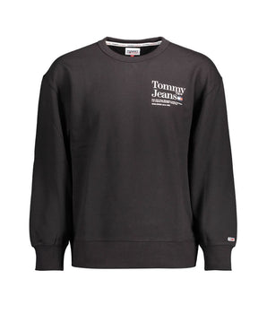 Tommy Hilfiger Black Cotton Men Sweater