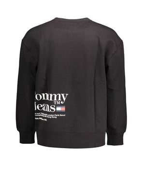 Tommy Hilfiger Black Cotton Men Sweater
