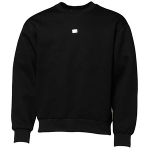 Dolce & Gabbana Black Modal DG Logo Plaque Pullover Sweater
