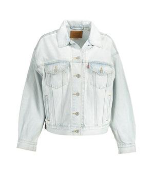 Levi's Blue Cotton Jackets & Coat