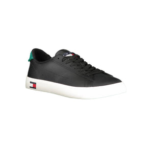 Tommy Hilfiger Black Polyester Sneakers