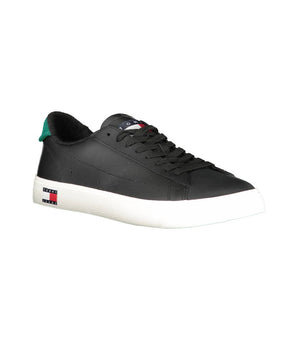 Tommy Hilfiger Black Polyester Sneakers