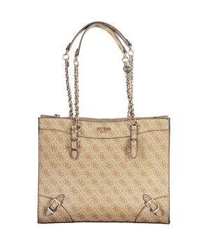 Guess Jeans Beige Polyethylene Handbag