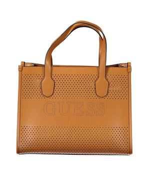 Guess Jeans Brown Polyethylene Handbag