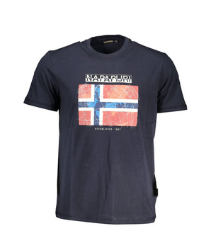 Napapijri Blue Cotton T-Shirt