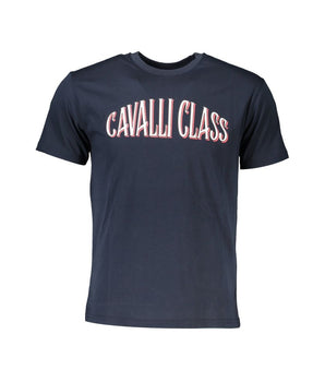 Cavalli Class Blue Cotton T-Shirt